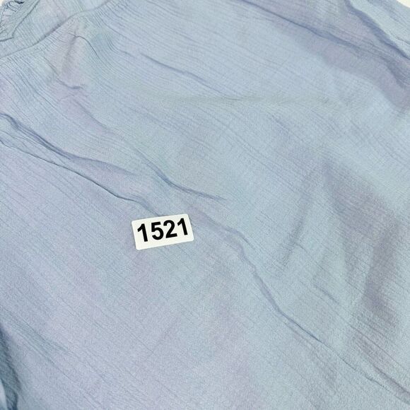 Perch by Blu Pepper Top Shirt Womens 2XL BABYDOLL CURVES Blue NWOT - Picture 7 of 8